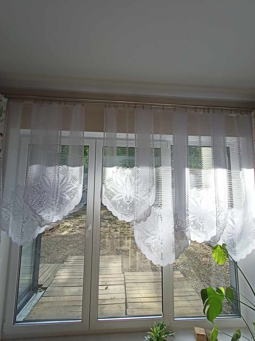 Firana panel ekranowy żakard 2szt 60 cm x 160 2szt 60x140 2szt 60x120
