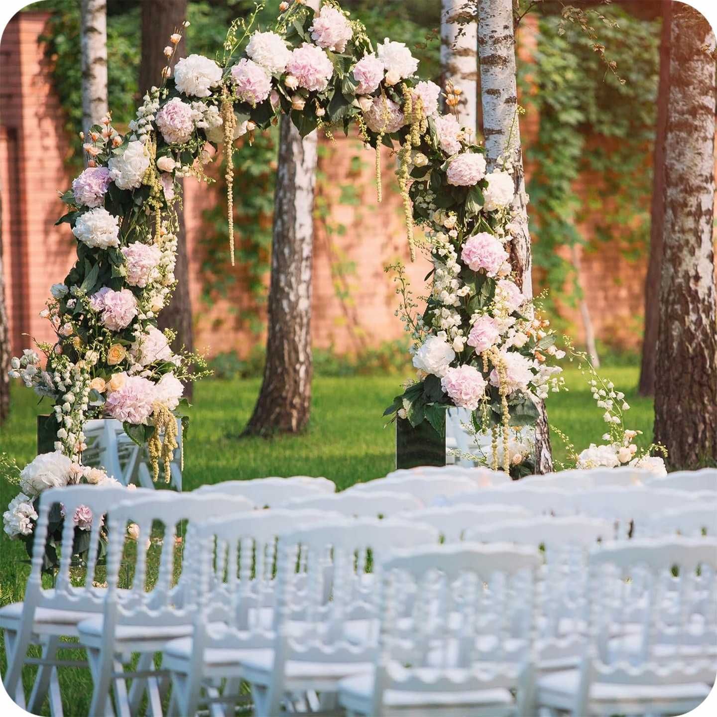 pergola ogrodowa tarasowa łuk uchwyt na róże kwiaty bluszcze 240 cm