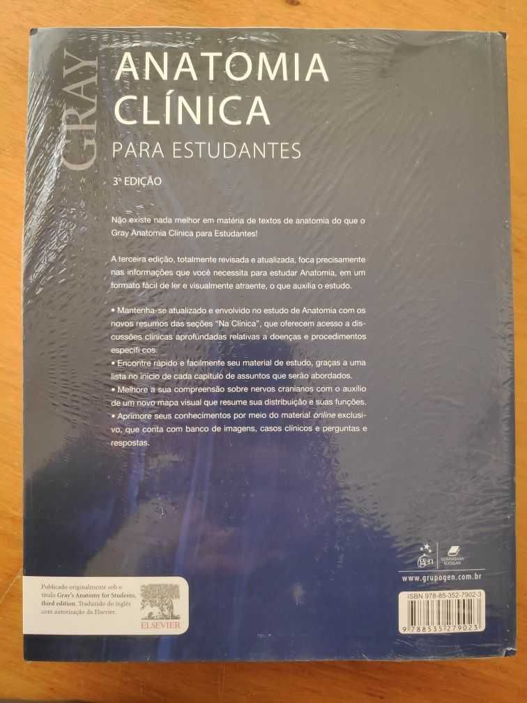 Gray - Anatomia Clínica para Estudantes, 4ª Ed. - Novidade