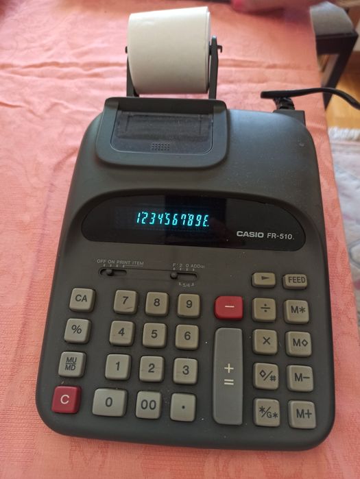 Casio fr-510 calculadora de rolo vintage
