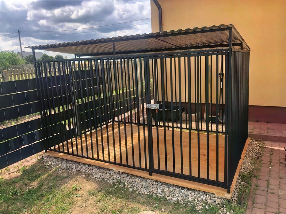 Stalowy Wytrzymały Kojec dla psa 3x2 Box Klatka Solidny 2x2 4x2 2x3