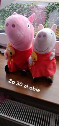 Pluszowa świnka peppa z misiem