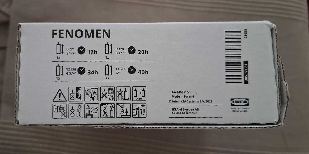 IKEA: Conj. de 4 Velas Vermelhas (Novo)