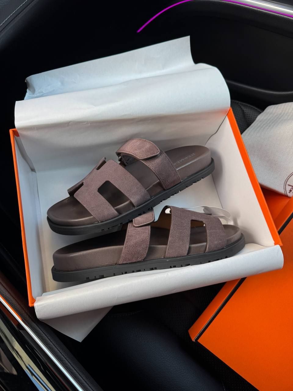 р36-41 Шльопанці Hermes Chypre Mocco Sandals
