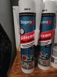 2 szt silikonu sanitarnego białego SOPRO