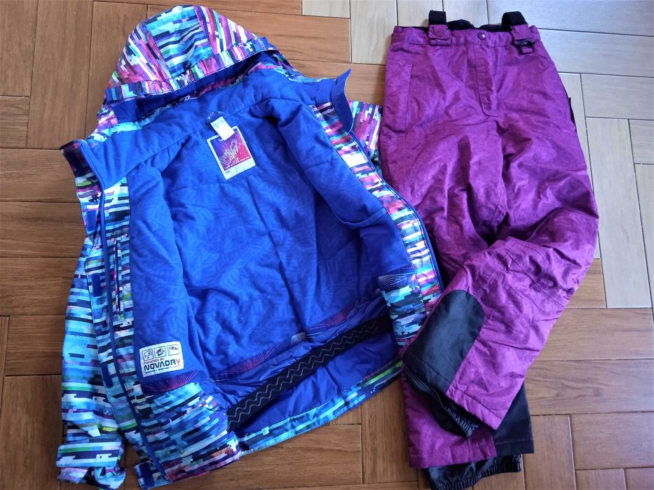 Kombinezon narciarski kurtka Wed'ze spodnie CRIVIT 152/158cm