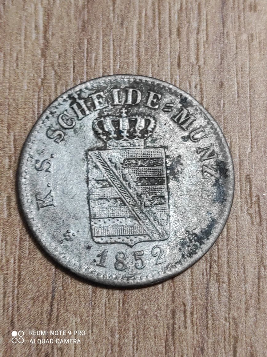 Stara moneta 2 1/2 neu groschen srebro