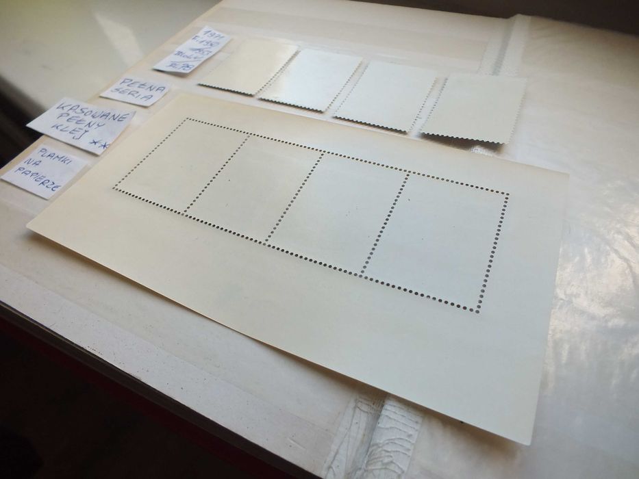 5szt. znaczki seria Fi1950 Blok 78 Polska 1971r. SZTUKA RZEŹBA klej