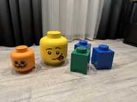 Pojemniki LEGO zestaw 5 szt - różne rodzaje