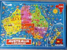 Puzzle JR 500 Australia mapa