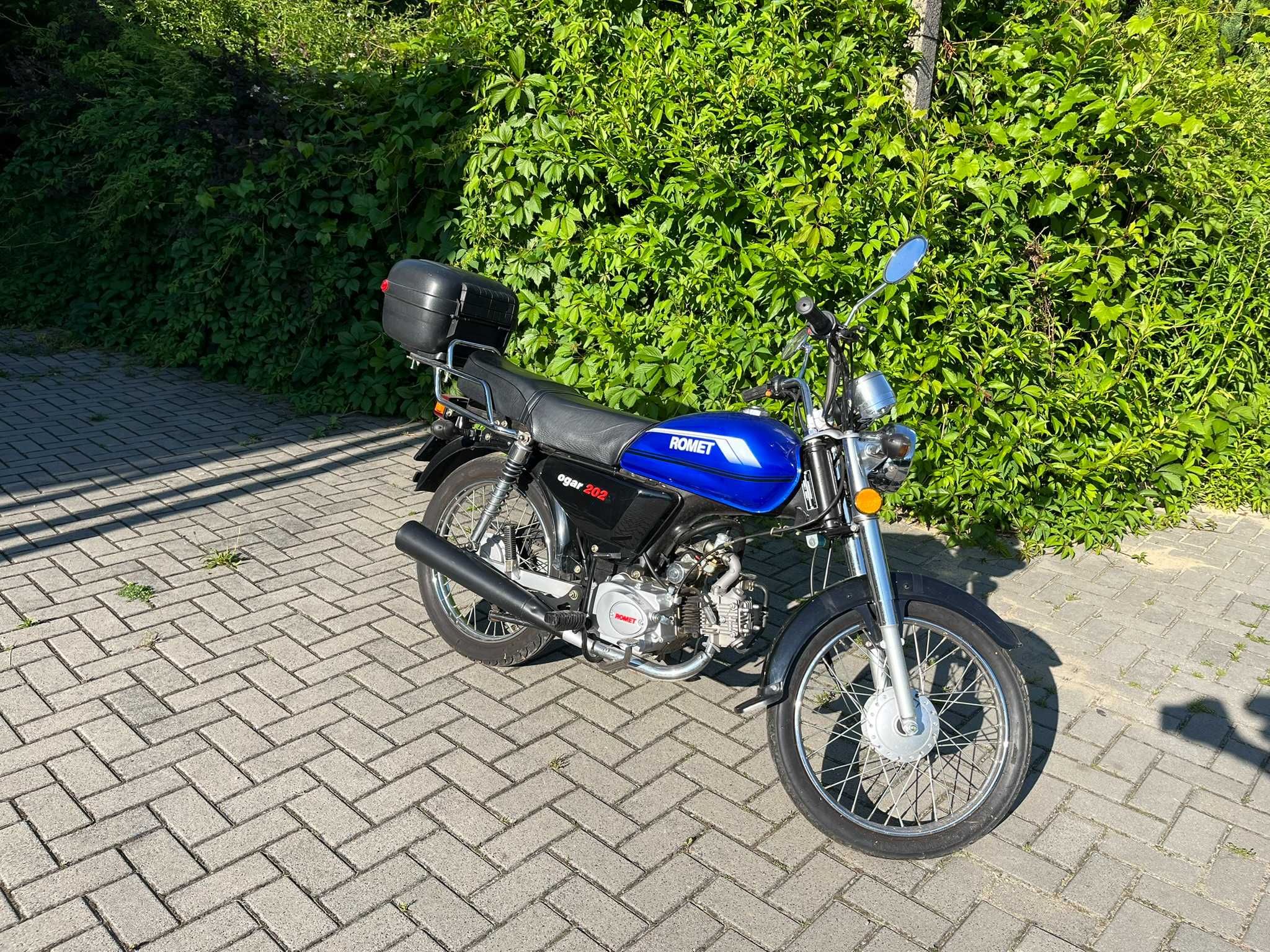 Romet Ogar 202, 2014 rok, stan bdb, 1130 km, po serwisie, kask, szybka