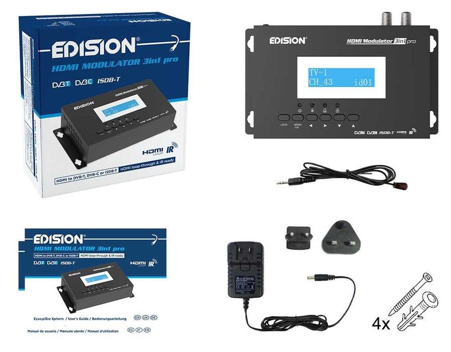 Modulador HDMI Edision 3in1 pro