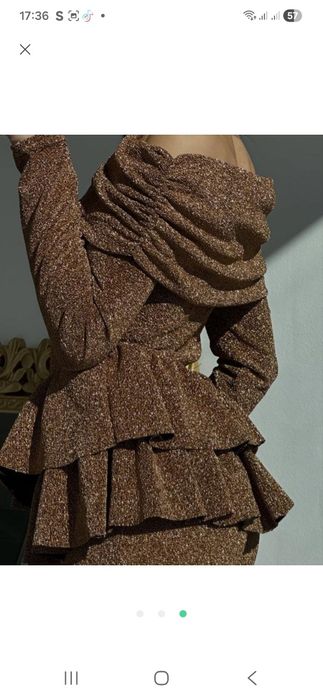 Золотий комбінезон з довгими рукавами PLT