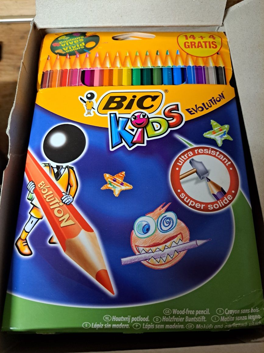 Lápis de cor BIC - Cx com 18 lápis