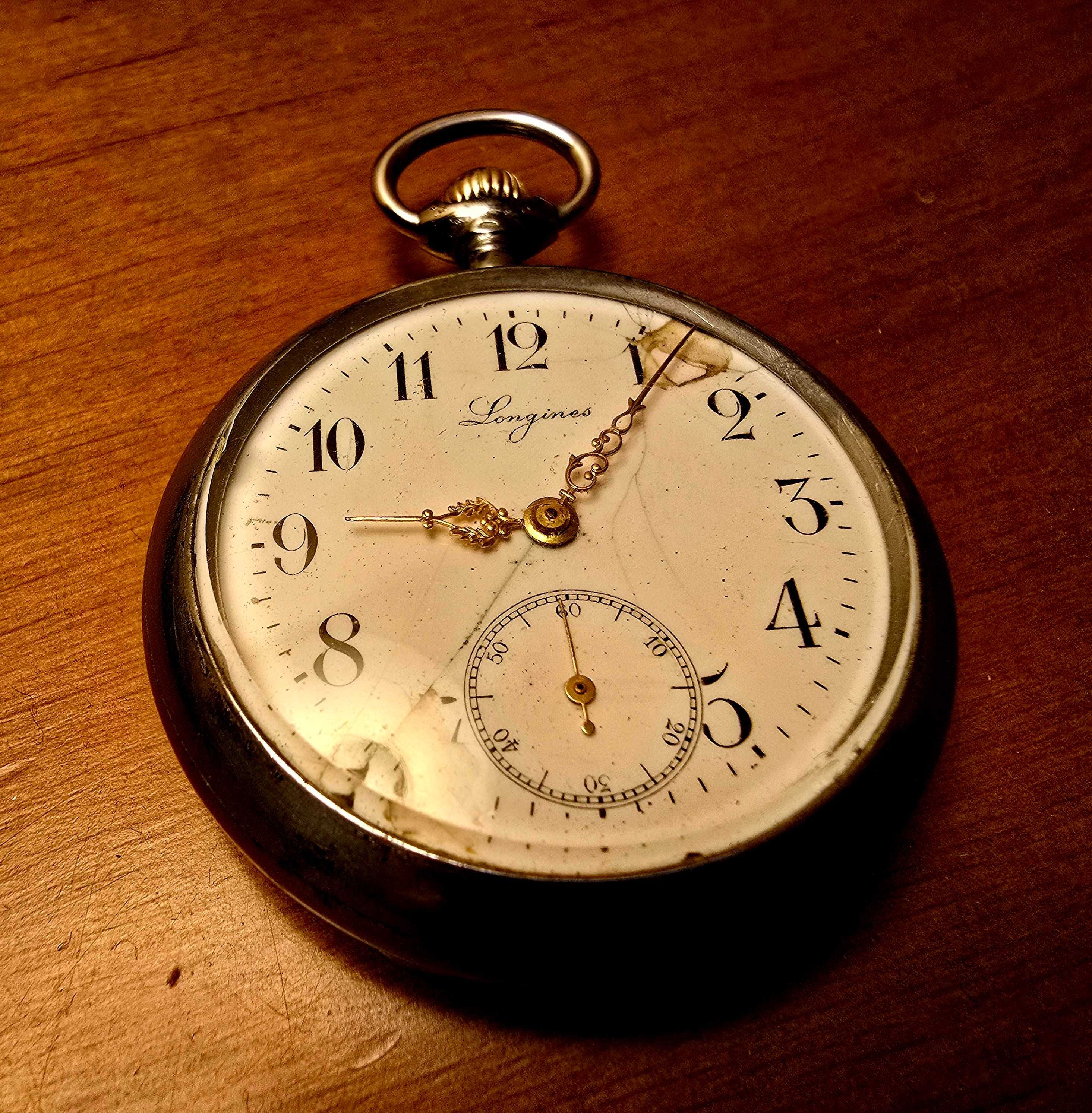Longines de bolso a corda manual