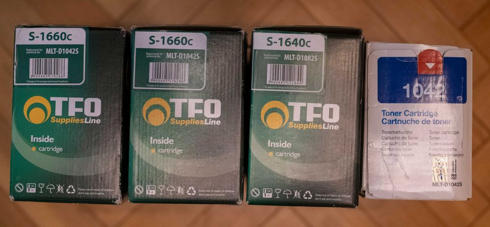 4 x Toner Samsung MLT-D1042S D1082S Zestaw Zamiennik TFO Nowy OKAZJA!