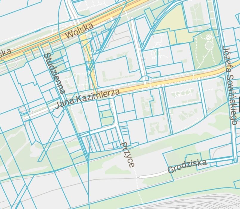 Działka usługowa 659 m z halą Warszawa Wola