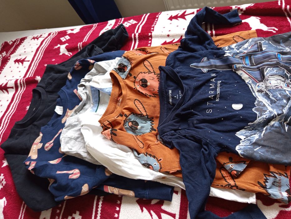 Zestaw ubrań bluza bluzka koszula 110 104