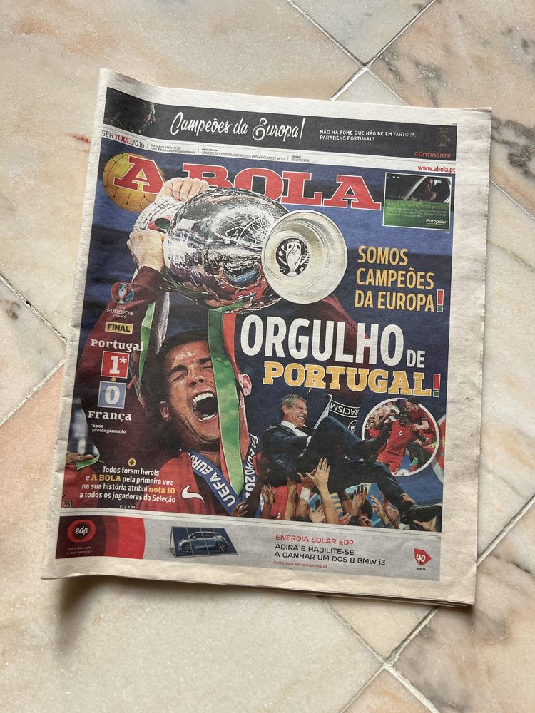 Jornais Portugal Campeão da Europa