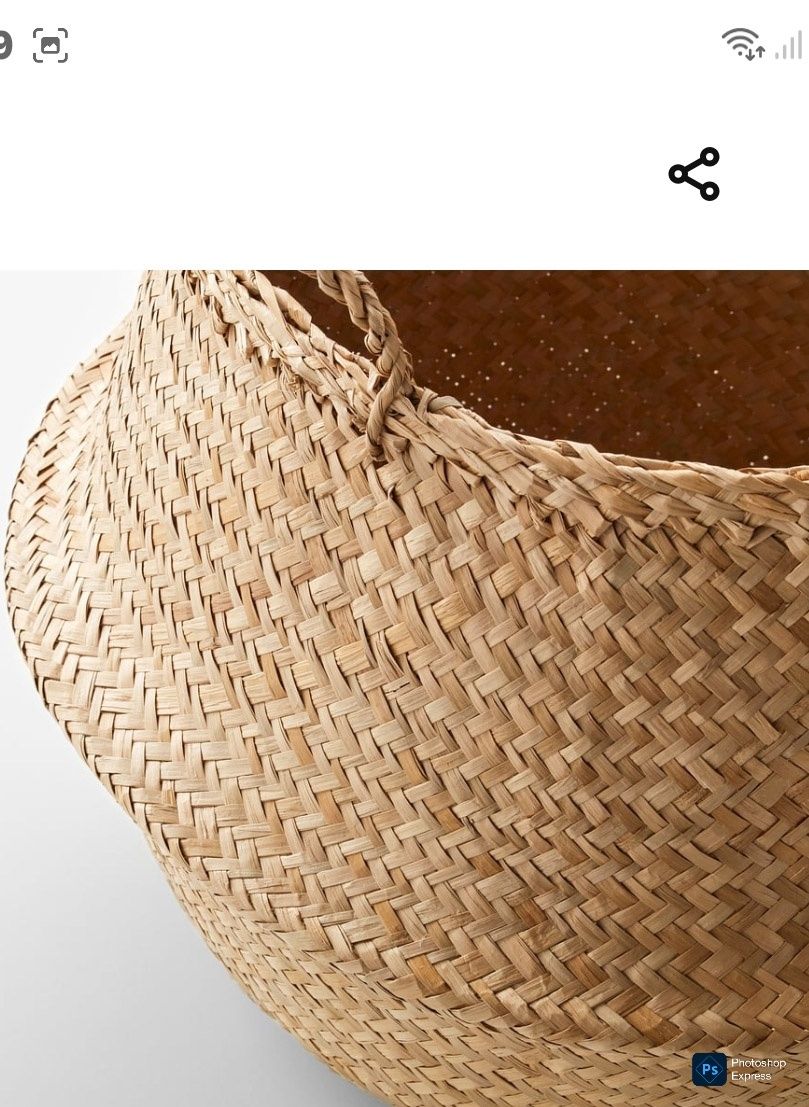 Ikea Fladis koszyka trawa morska 25 cm
