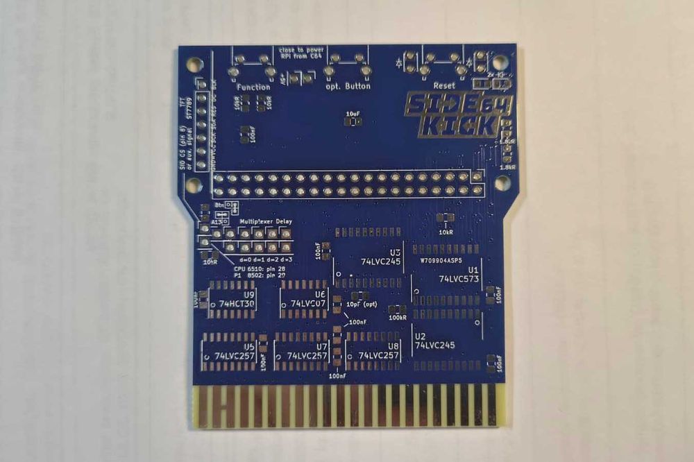 Sidekick 64 PCB - płytka kartridża Commodore 64