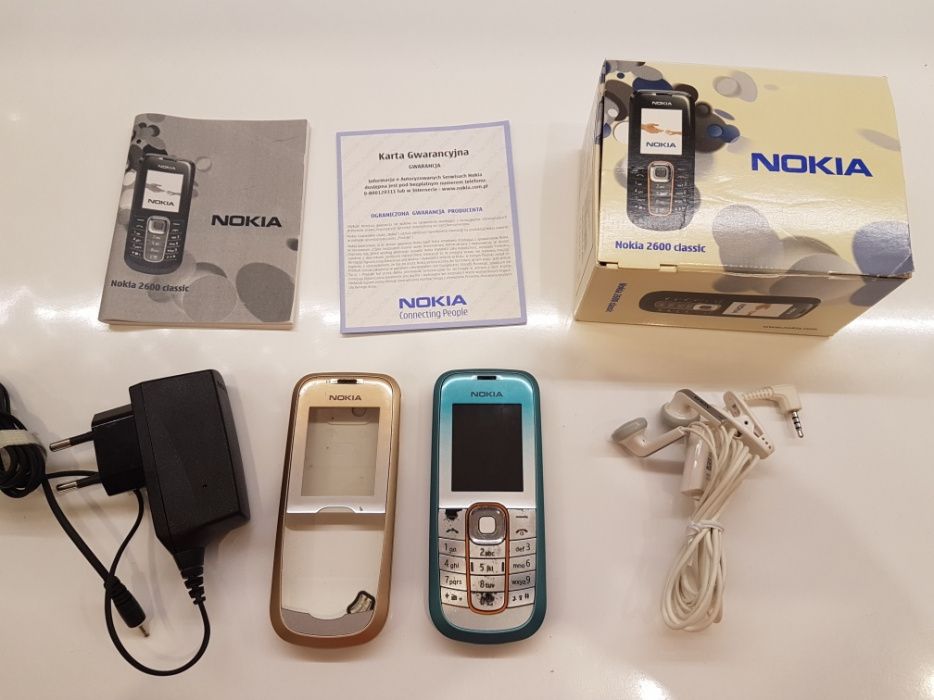 Nokia 2600 classic oldschool kolorowy zestaw 2x obudowa oryginal