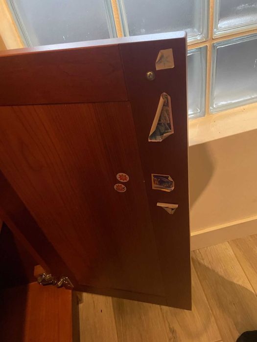 Komoda kredens szafka RTV barek bieliźniarka brązowa drewniana