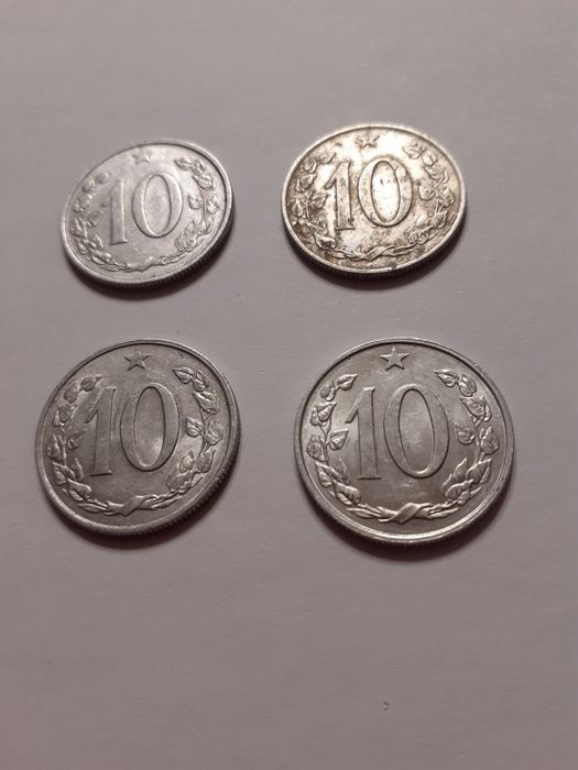 10 halerzy Czechosłowacja 1962r, 1963r.1968,1969