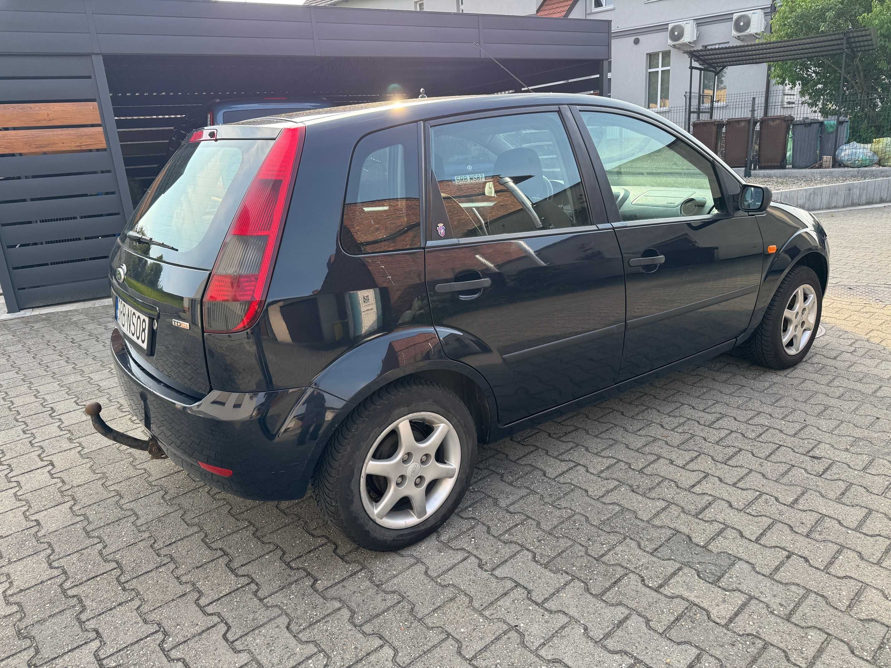 Ford Fiesta 1.6 TDCi 90KM Ghia, Klimatyzacja, Grzana szyba, Super stan