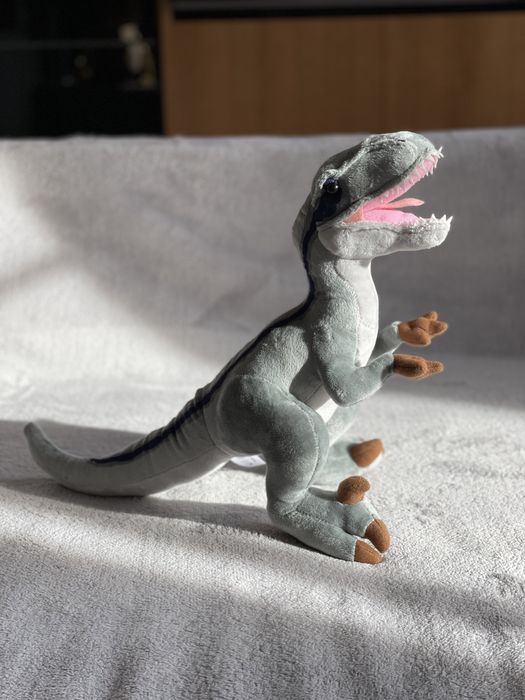 Динозавр велоцираптор та тиранозавр мʼяка іграшка