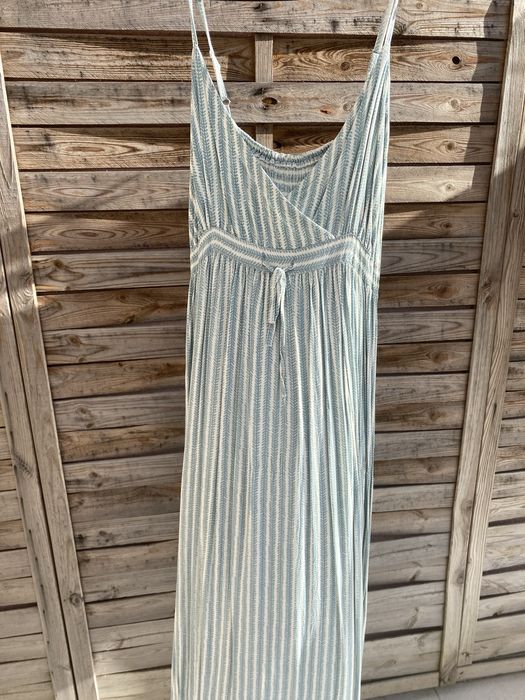 Vestido comprido azul