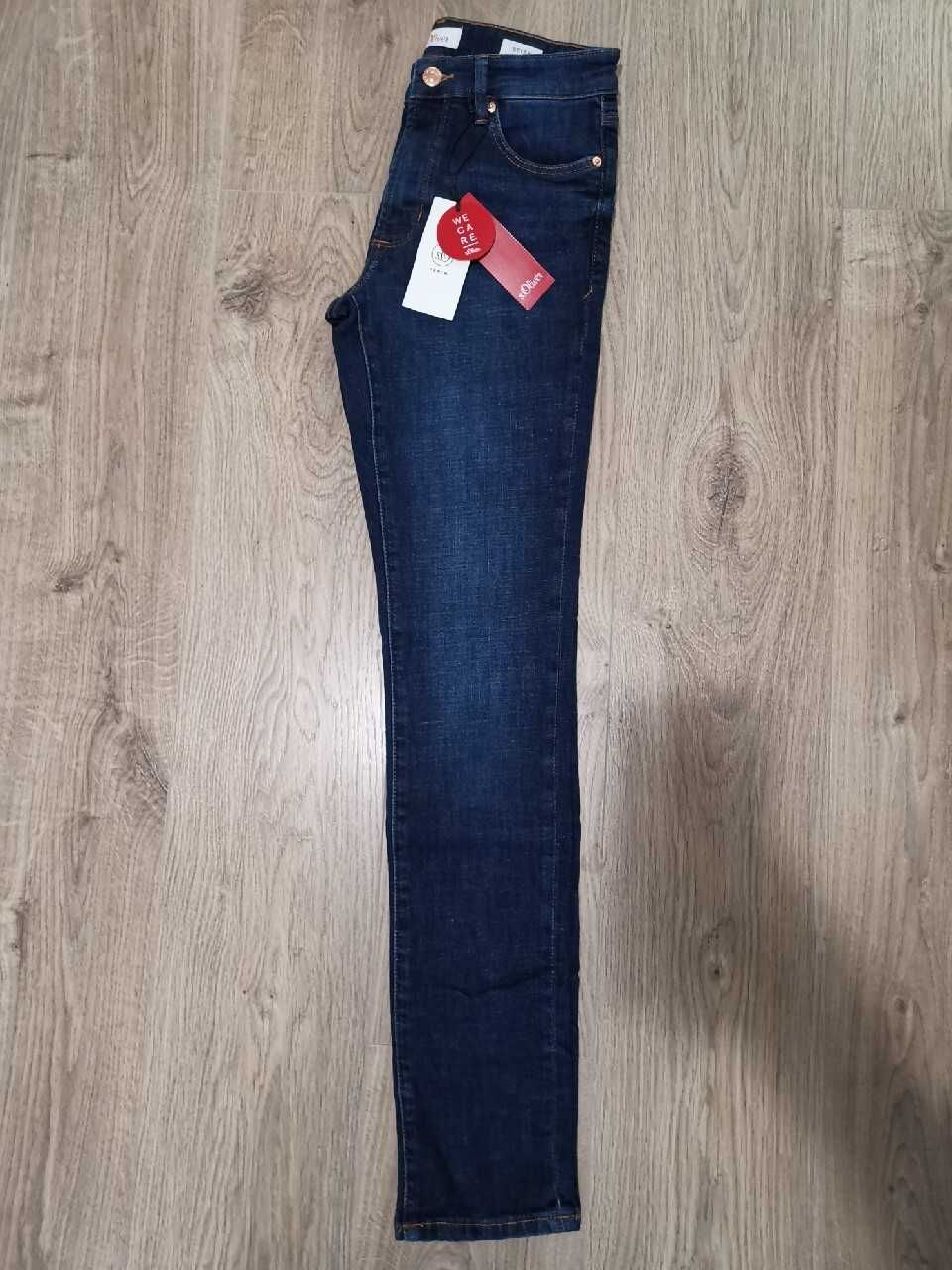 Spodnie damskie jeans s.Oliver Betsy Slim granatowe ciemne 32/32