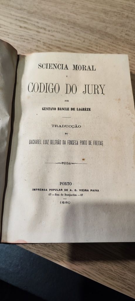 Sciencia Moral e Código Do Jury