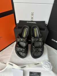 Sandały Dad Sandals Chanel Black Leather