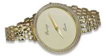 Prześliczny 14K 585 złoty damski zegarek Geneve lw067y