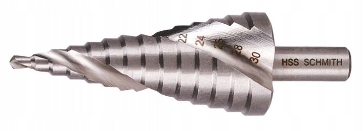 Wiertło Stopniowe Stożkowe Spiralne 4-30 Schmith