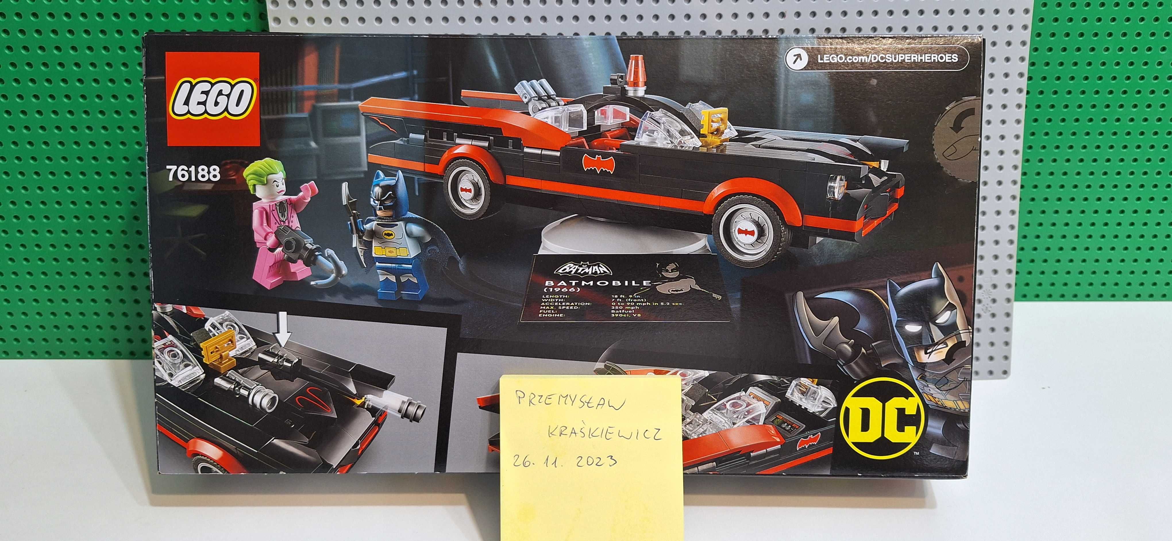 LEGO 76188 DC Super Heroes - Klasyczny serial tv Batman - Batmobil