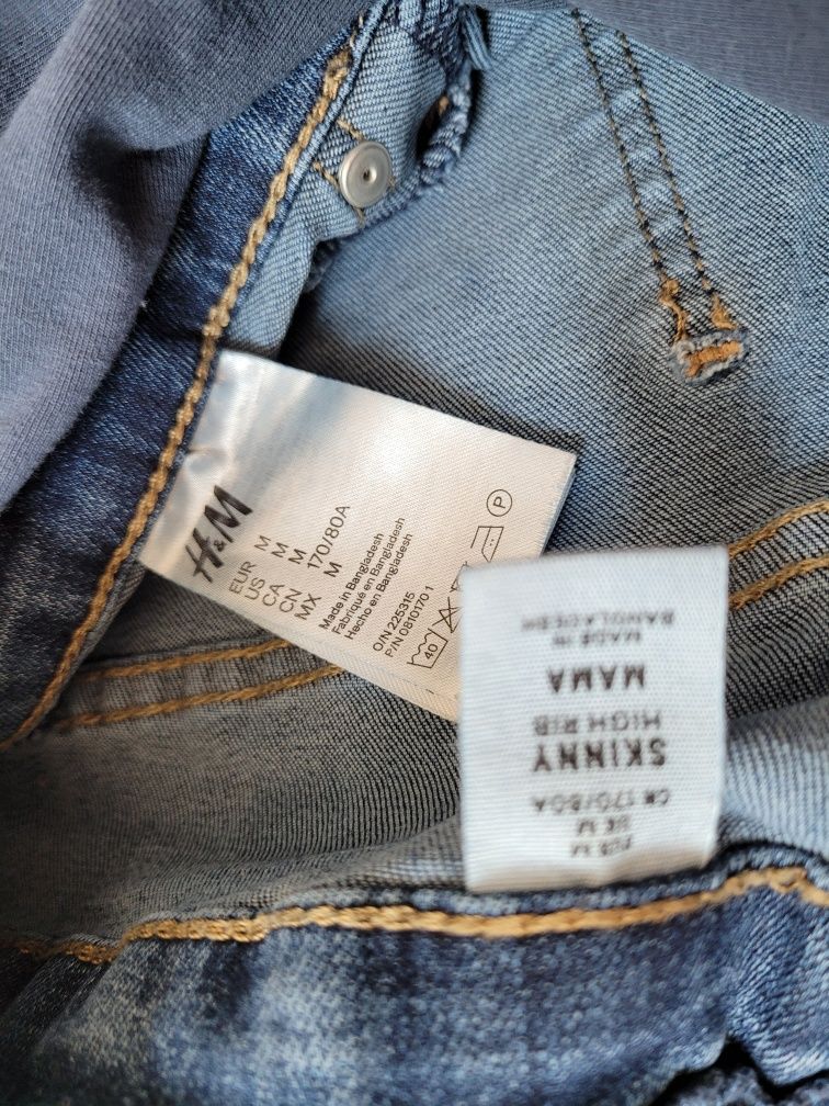 Ciążowe spodnie jeansowe skinny H&M M