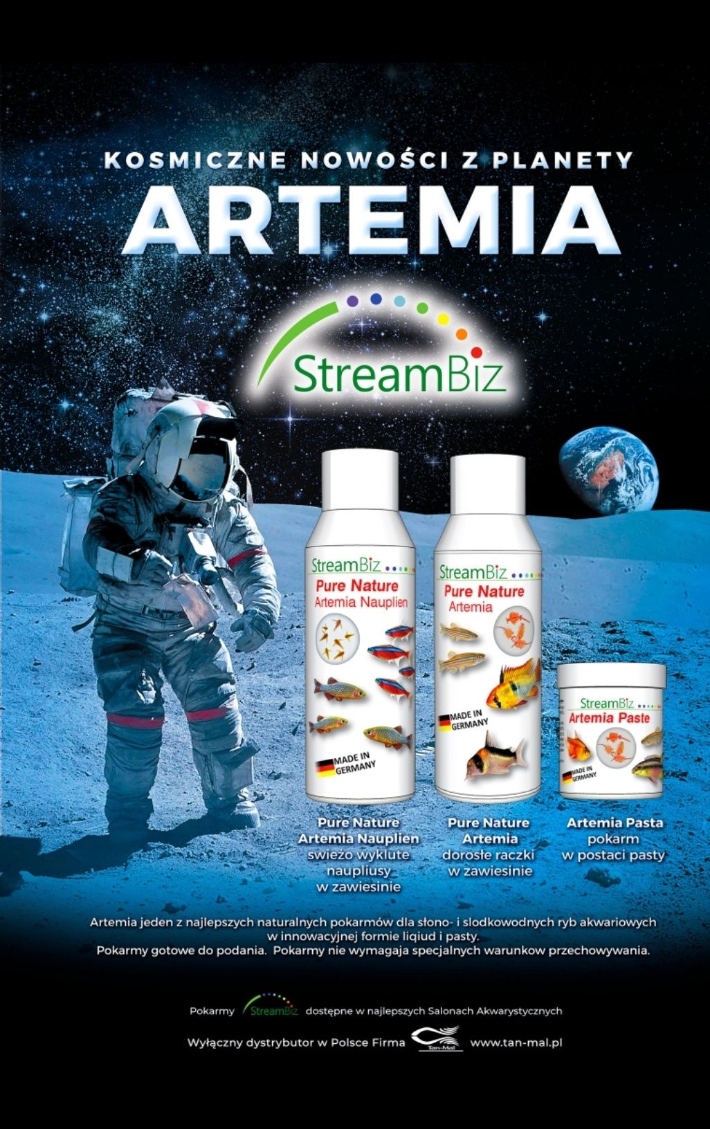 OpisStreamBiz Pure Nature Artemia 100ml - pokarm dla tropikalnych ryb
