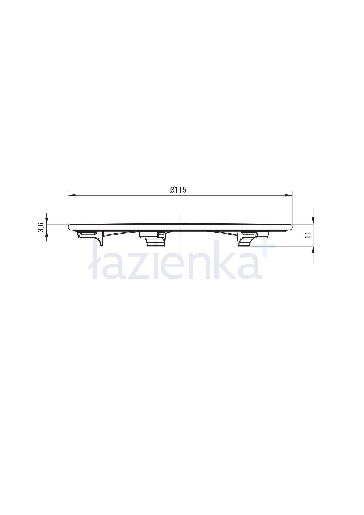 Zlewozmywak stalowy Deante Olfato 55 x 50,5 cm – NOWY, wada fabryczna