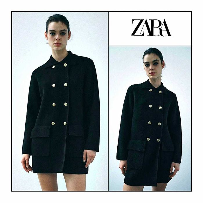 Кардиган пальто S M Zara демісезонний теплий м'який трикотажний