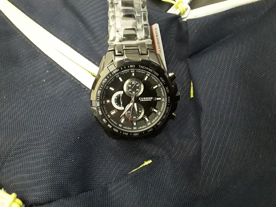 Relógio Curren para Homem Preto e Prateado (NOVO) Portes Grátis