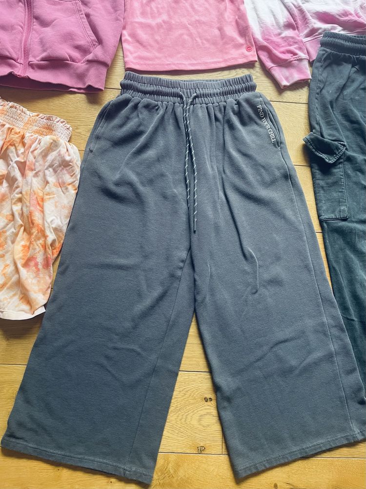 Letni duży komplet dziewczynka 146 cm benetton