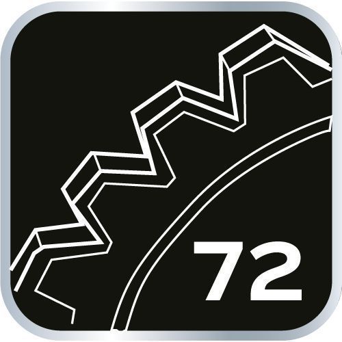 Grzechotka 1/2", 360°, 72T