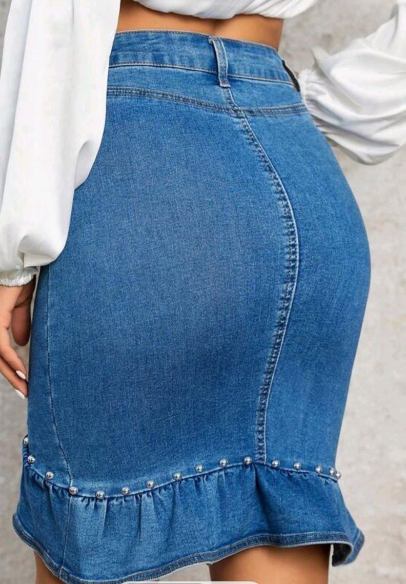 Spódnica jeansowa M