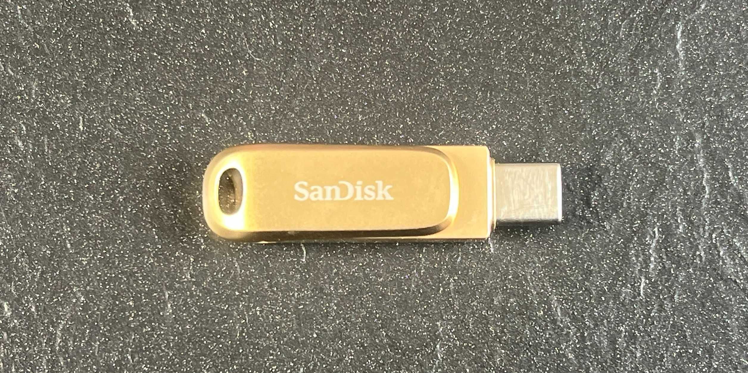 Pendrive SanDisk 02 256 GB USB 2.0, USB 3.1 typ C złoty