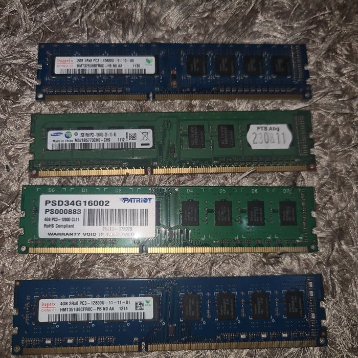 Kości pamięci Ram 2,4gb