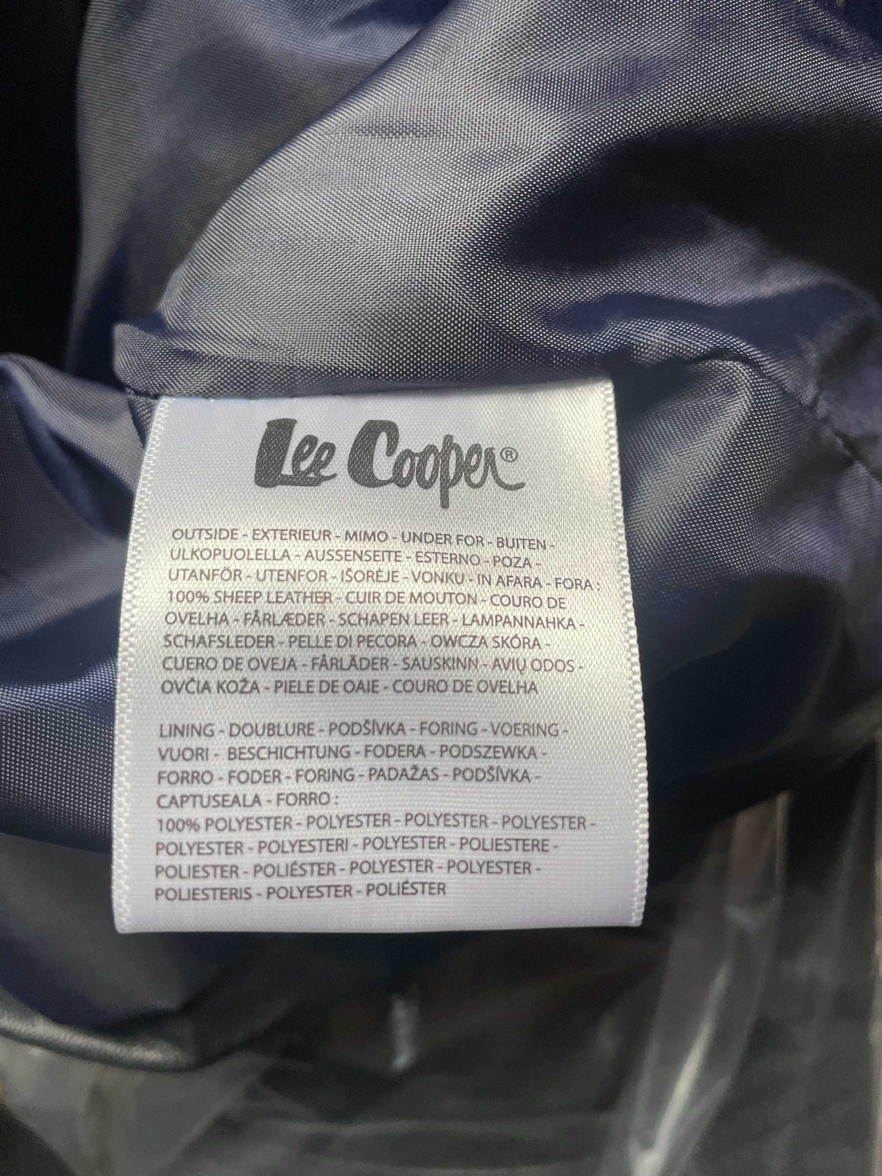 Lee Cooper kurtka męska 100% skóra owcza r. L model BRANDO kolor Navy
