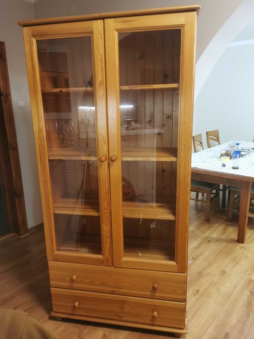 Witryna - drewniana sosna