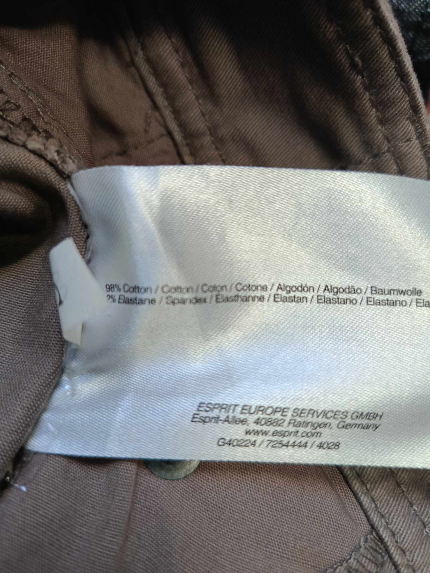 ESPRIT Spódnica Midi Wygodna Stylowa Brązowa Rozmiar 34